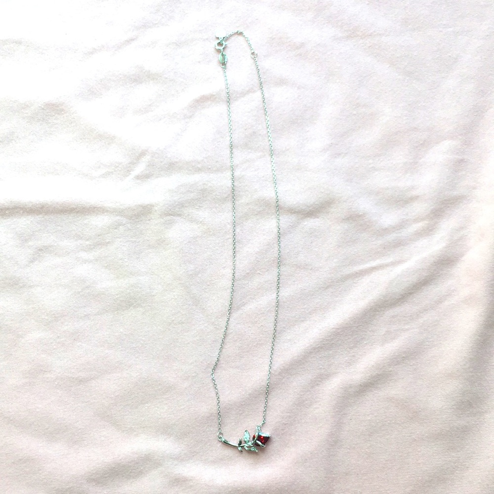 925 silver necklace, ROSE - Picture 2 of 5